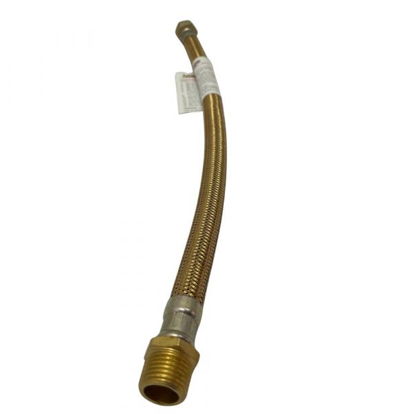 42cm Mangueira Flexível 5/8 x 3/8 Pol. x R. 1/2 NPT(E) X 1/2 BSP(I) Maqenge