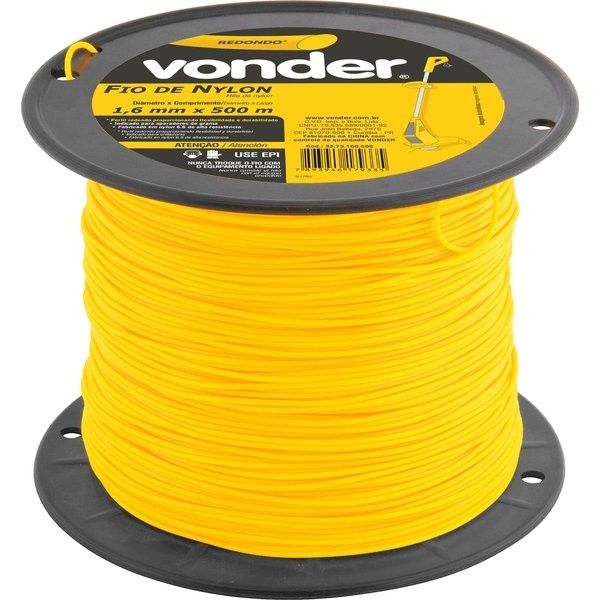 1 Metro de Fio de nylon 1,6mm Redondo Vonder