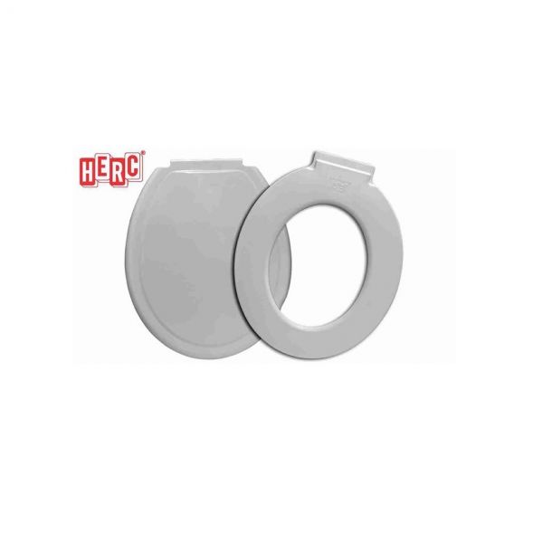 Assento Sanitario Tampa Envolvente Cinza Claro Herc