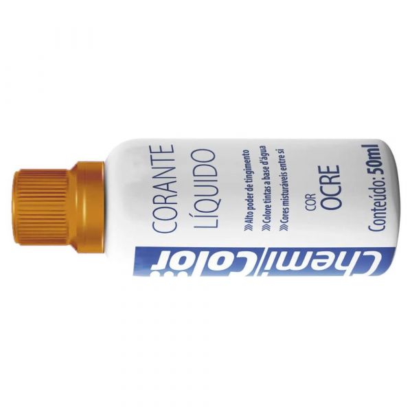 Corante Líquido Ocre 50ml Chemicolor