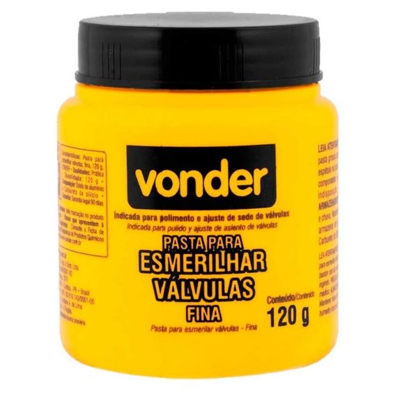 Pasta Para Esmerilhar Válvulas 120g Fina Vonder