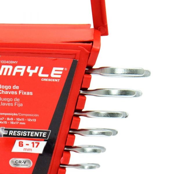 Jogo de Chaves Fixa com 6 Peças 100408MY Mayle 