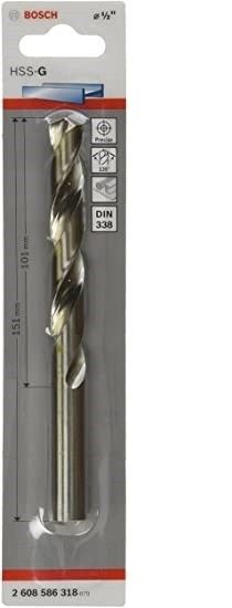 Broca Aço Rápido 1/2 Cartela Bosch 2608586318