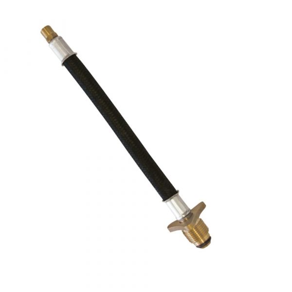 80cm de Mangueira Flexível Nitrílica 1/4(I) x P45 R.7/8 UNF(E) Esq. x R.7/16 UNS(E) Maqenge