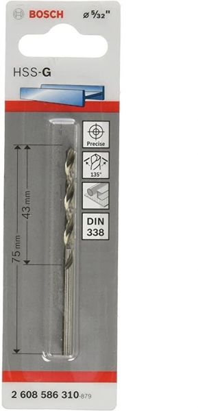 Broca para Metal  Aço Rápido HSS-G 5/32Bosch 2608586310