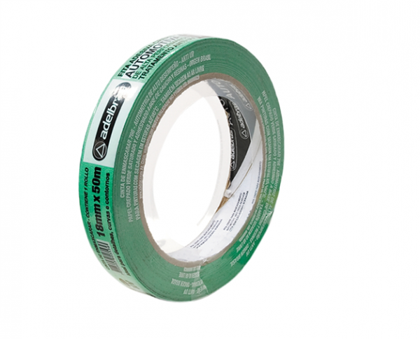Fita Crepe Verde Automotiva Anti UV 766 18mmx50m Adelbras 0680000029
