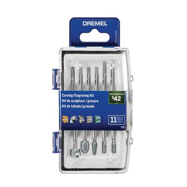Kit pra Esculpir e Gravar 729 11 Peças Dremel 26150729AB