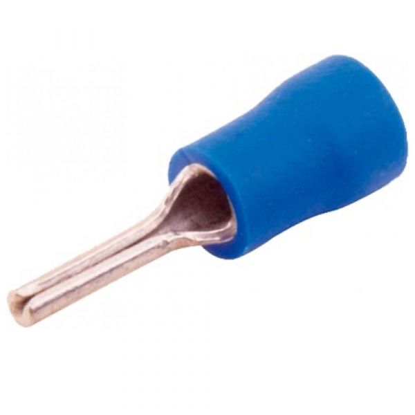 Terminal Pino Isolado Azul 1,5 a 2,5mm Lukma