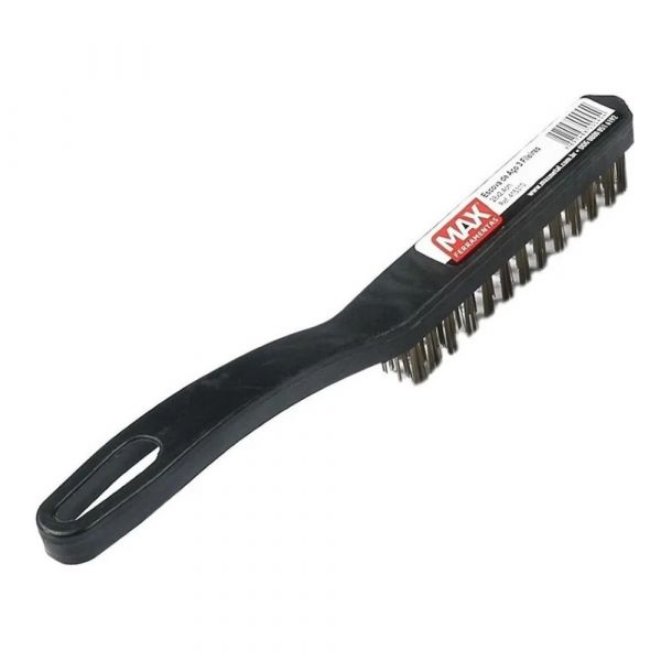 Escova De Aço Manual Com Cabo Plástico Max