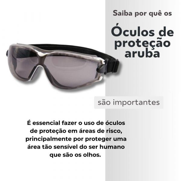 Óculos de Segurança Aruba Cinza Kalipso 