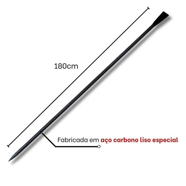 Alavanca De Aço Tarza 1 X 1,8 Metros Nova Distribuidora