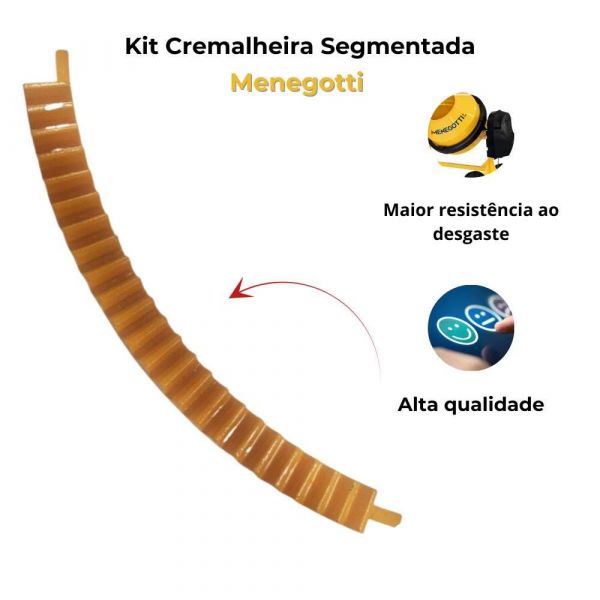 Kit Cremalheira Segmentada 6 Peças Menegotti