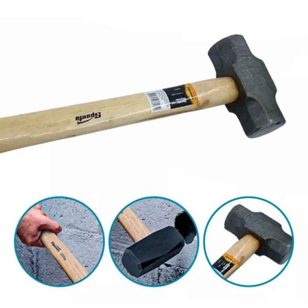 Marreta Oitavada com Cabo de Madeira 5Kg Sparta