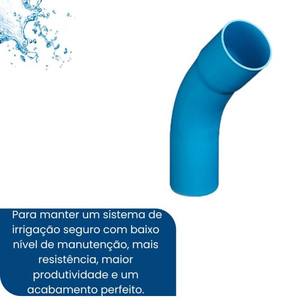 Curva Soldável 45° Irrigação PN125 DN75 PTI Conexões