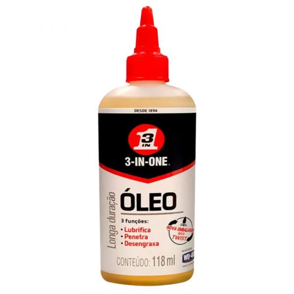 Óleo Lubrificante 118ml 3 em 1 Multiuso WD40