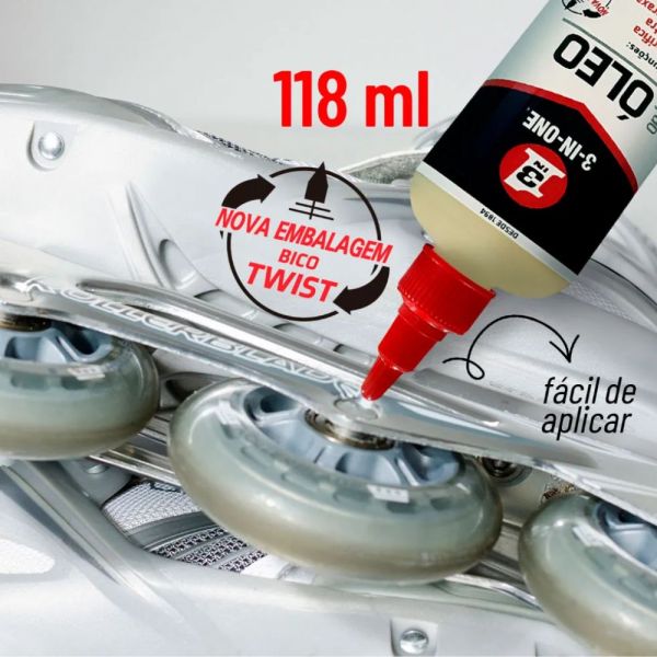 Óleo Lubrificante 118ml 3 em 1 Multiuso WD40