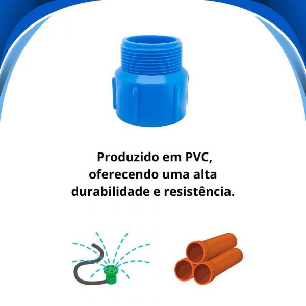 Adaptador Soldável / Roscável Macho Irrigação Dn 100x4” Amanco