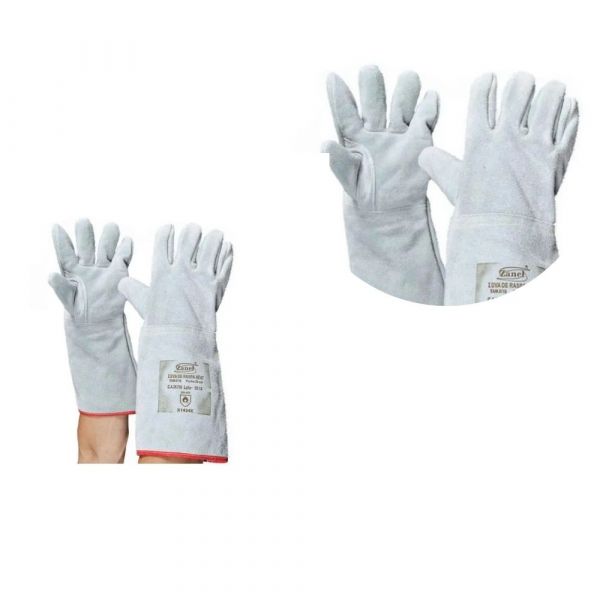  Luva de Segurança em Raspa 20 cm para Soldador Zanel