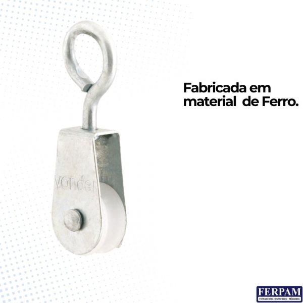 Roldana Plástica 2 cm Com Olhal Vonder