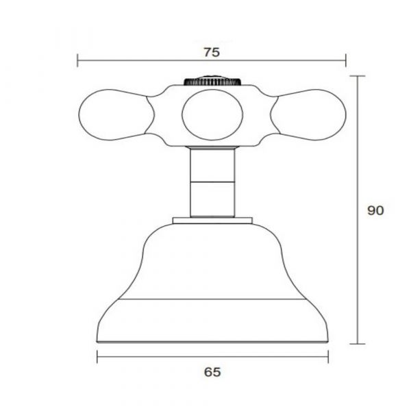 Acabamento para Registro C52 Cromado Deca/Docol Blukit