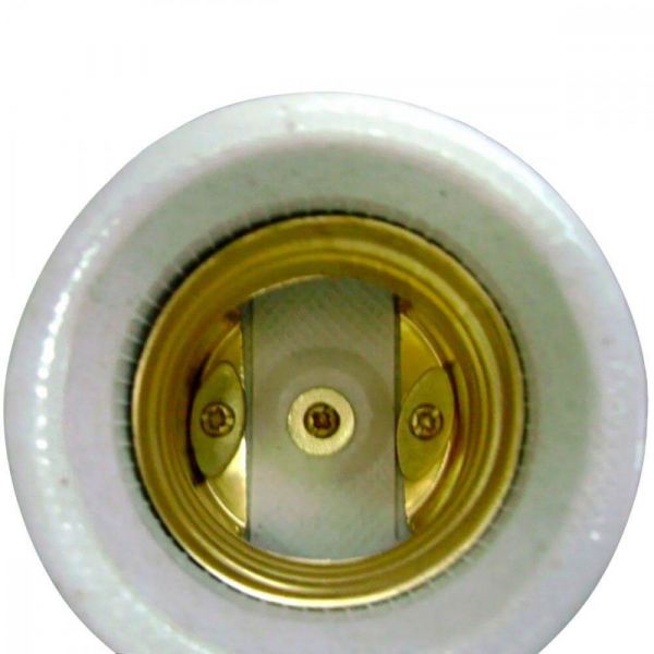 Adaptador Bocal Em Porcelana E27 P/ E40 Foxlux