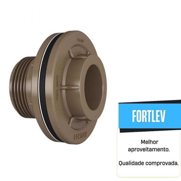 Adaptador Com Flange Caixa Água 20x1/2” Fortlev