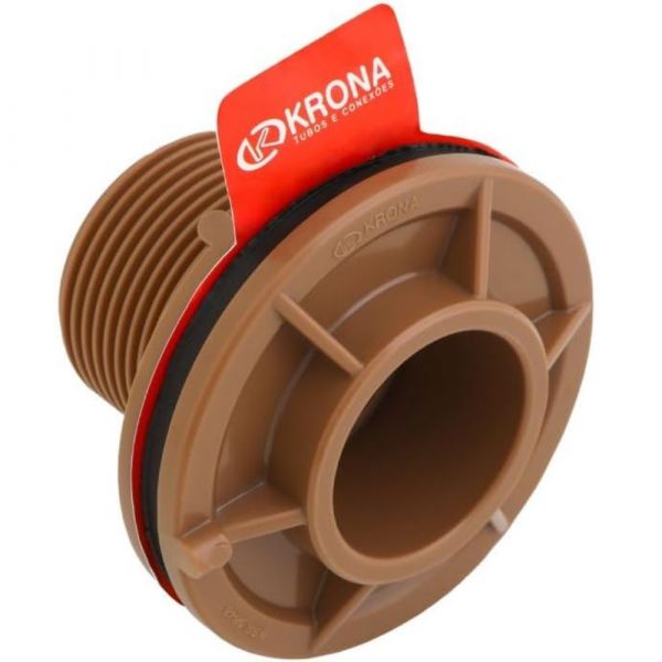 Adaptador com Flange Soldável para Caixa D'água 32mm x 1 Pol.  Krona