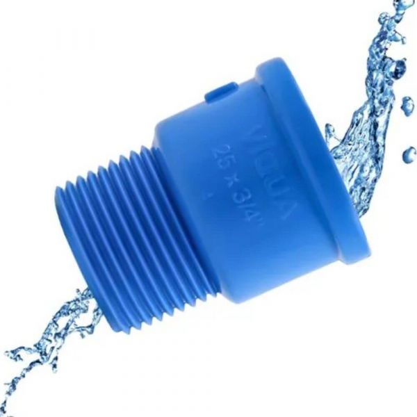 Adaptador Luva Soldável Curto com Rosca Externa 25 x 3/4 Pol. Viqua