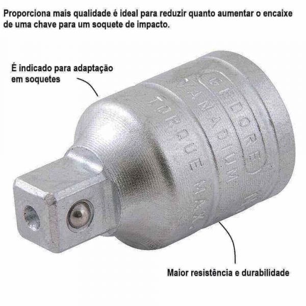 Adaptador Para Soquete 1/2 X 3/8” Gedore