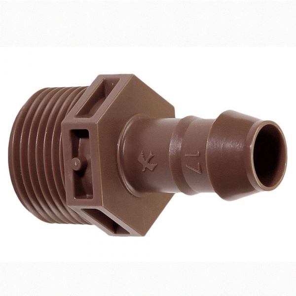 Adaptador Para Tubo Gotejador 3/4” x 17mm Rain Bird