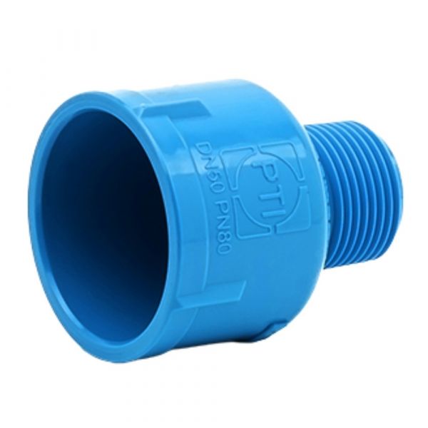 Adaptador Redução Soldável Irriga x Rosca Externa DN50 X 1 Pol. PN80 PTI Conexões