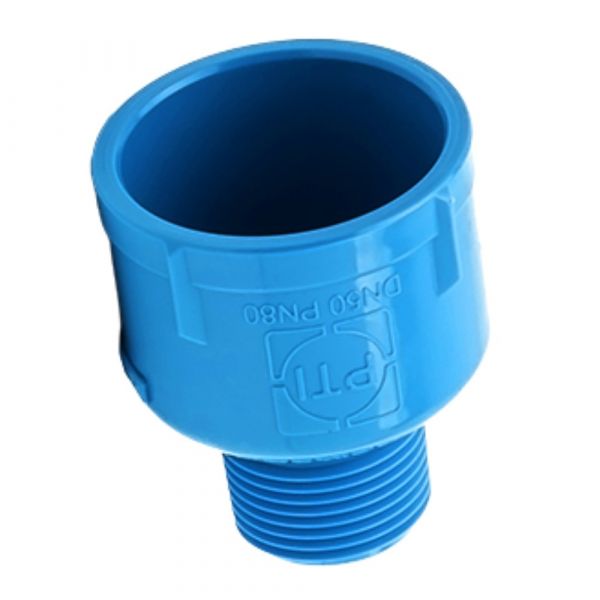 Adaptador Redução Soldável Irriga x Rosca Externa DN50 X 1 Pol. PN80 PTI Conexões