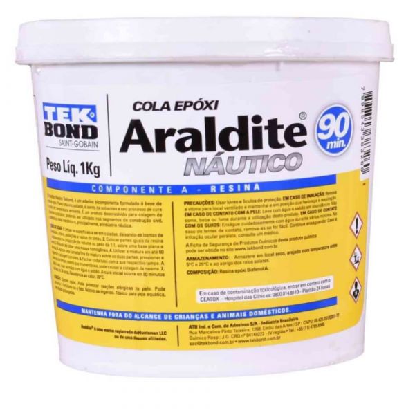 Adesivo Araldite Náutico 2 Kg Componente A e B Tekbond