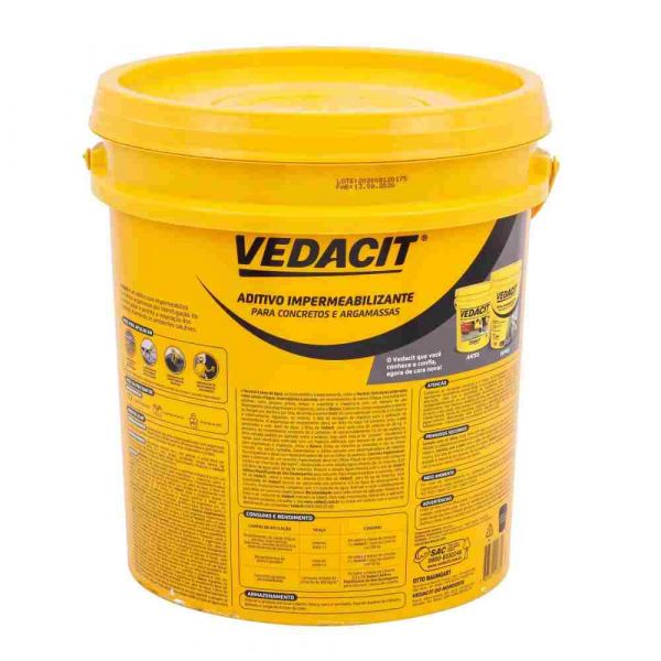 Impermeabilizante para Concretos e Argamassas 3,6 Litros Vedacit