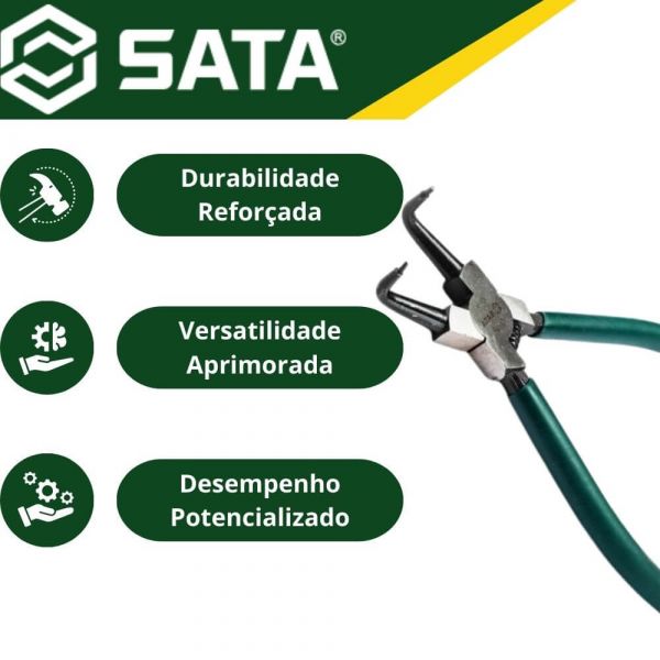 Alicate Anéis Interno Curvo de 7