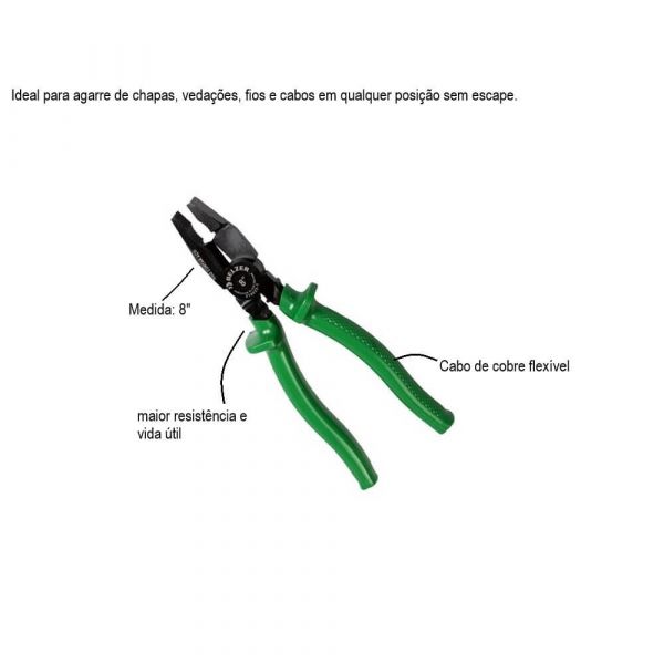 Alicate Corte tipo Tesoura 8'' Belzer Apex