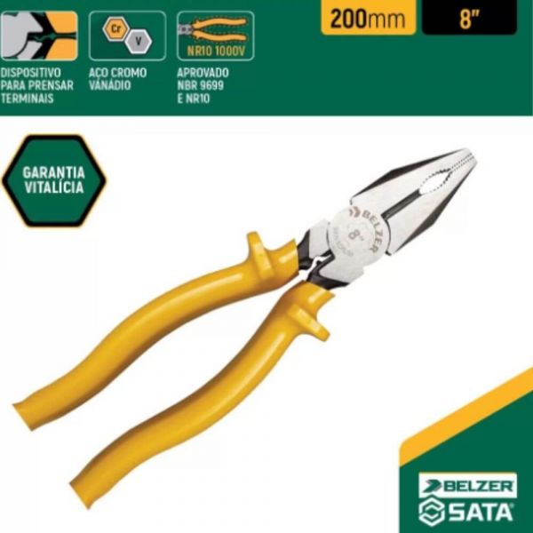 Alicate Profissional Eletricista 8'' Belzer