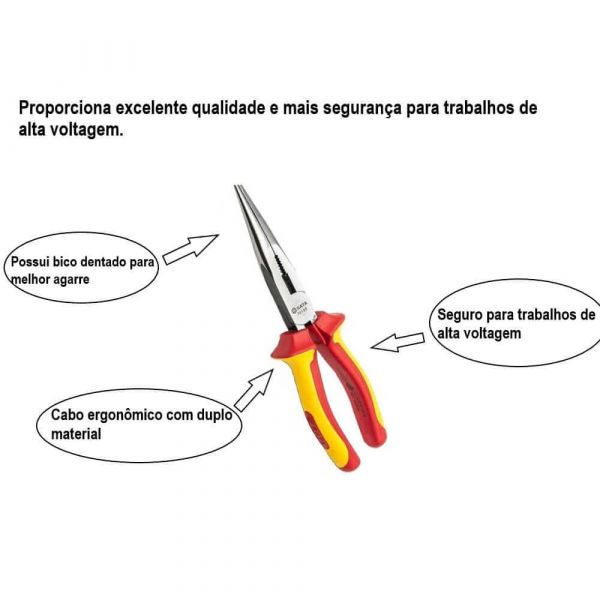 Alicate Meia Cana Longo 6