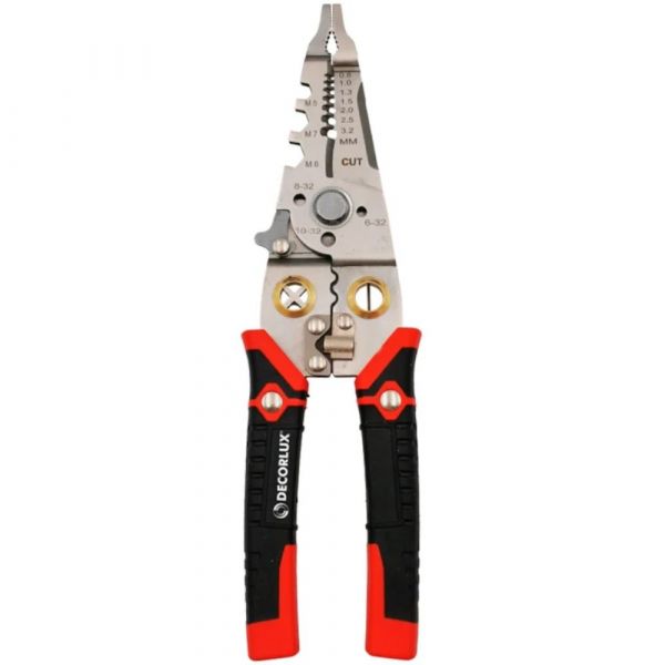 Alicate Multifunção 3 em 1 Vermelho 8 Pol. Decorlux