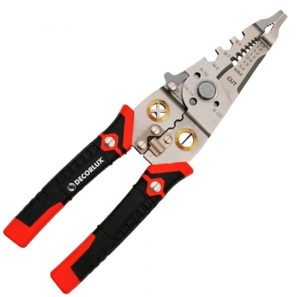 Alicate Multifunção 3 em 1 Vermelho 8 Pol. Decorlux