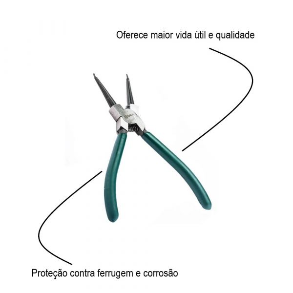 Alicate para Anéis Interno Bico Reto 7