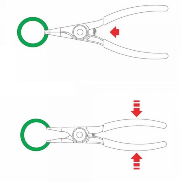 Alicate Para Anéis Ponta Chata 7” Tramontina