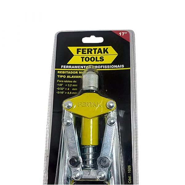 Alicate Rebitador Tipo Alavanca 17 Polegadas Fertak