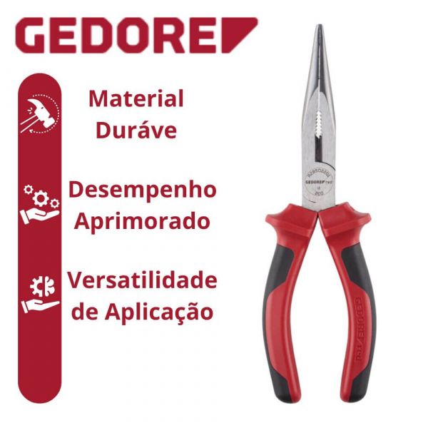 Alicate Tipo Telefônico Bico Reto 165mm 6 1/2