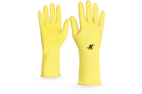 Luva de Borracha Latex XG Amarelo- Kalipso