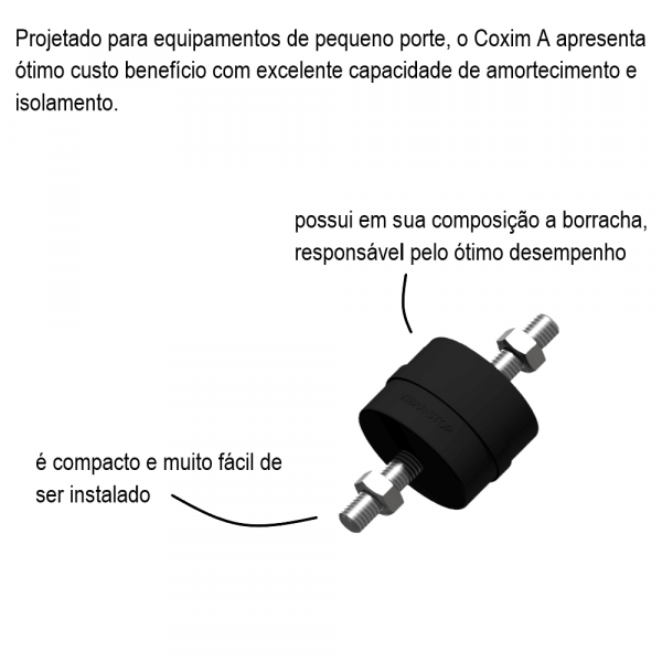 Amortecedor Coxim A3 M6 Vibra Stop