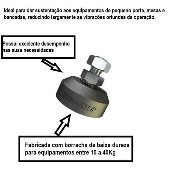 Amortecedor Sapata VS 01 1/4” Vibra Stop