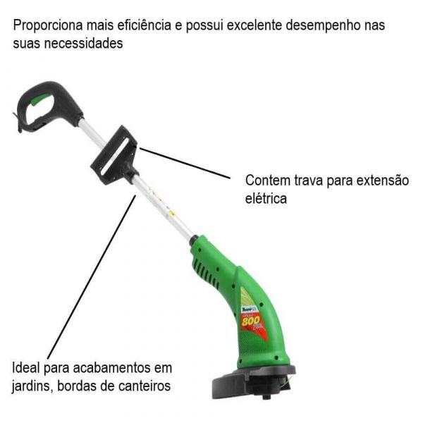 Aparador De Grama Elétrico Master 800 Plus 220V Trapp 