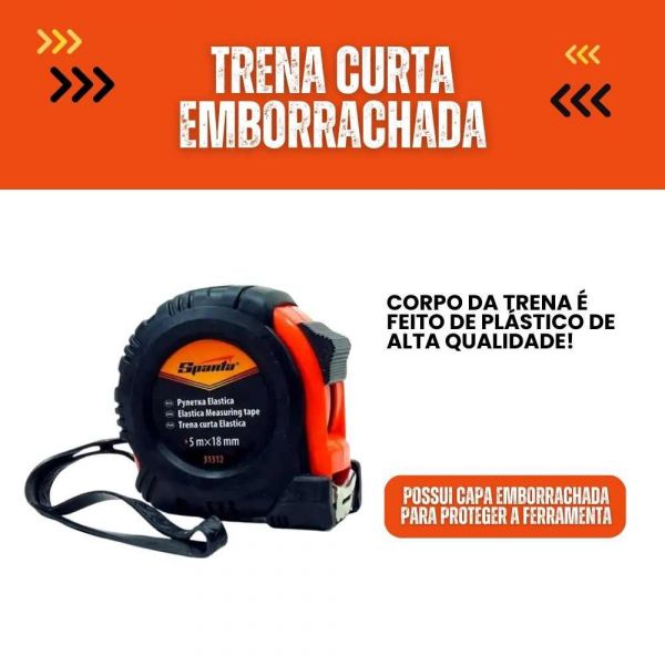 Trena Curta Emborrachada 5 Metros Sparta MTX