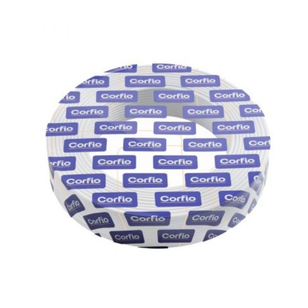 100 Metros de Fio Flexível 2,50mm Branco Corfio